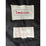 Townhouse Black Midi Trench Coat Long Sleeve Belted Full Button Women's Sz L Size L Photo 4