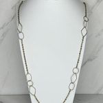Lane Bryant  Geometric Gold Tone Long Chain Link Necklace Photo 0