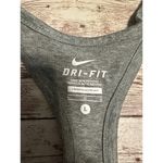 Nike  Dri-Fit Racer Back Athletic Tank Women's Large Gray Athleisure Run Yoga Photo 2