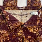 Seven7  High Rise Skinny Corduroy Pants Dark‎ Floral Print Fall Women's Size 18 Photo 7