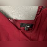 Lulus Lulu’s Brightly Beloved Wine Red Tulle Tiered Puff
Sleeve Midi Dress Size Medium Photo 8