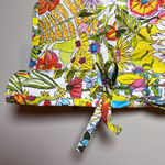 Marie Oliver Olive Ruffle Peplum Cotton Poplin Blouse Botanic Floral XS Photo 2