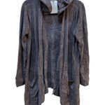 Barefoot Dreams - CozyChic Ultra Lite Hooded Seashore Cardigan - Gray Size Small Photo 7