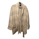 Ralph Lauren Vintage Lauren  Belted Cardigan Sweater Women’s XL Wool Ivory Gray Photo 6