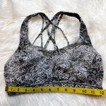 Lululemon Free To Be Serene Bra. Serigraph Starlight Black/White. Size 6. Photo 6