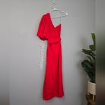 Cara Cara Lucia Red One Shoulder Dress Size M Photo 6