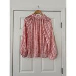 Black Halo H&M Pink Floral Sheer Blouse Small Photo 1