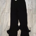 NEW Yvonne women's small black Boutique tiered ruffled pants MSRP $98. Photo 6