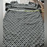 Sugar Lips  Black & White Diamond Pattern Short Sleeve Sheath Dress Size 6 Photo 8