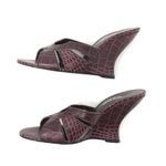 HYPE leather wedge slides, size 7.5 Photo 2