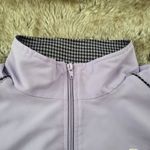 New Balance Lavender Track Jacket Bomber Full Zip Houndstooth Collar Size XL Photo 3