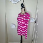 Vineyard Vines Bright Pink & White Striped Lightweight Sweater Size Small Photo 7