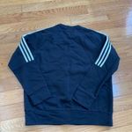 Adidas  original cotton blend Crewneck sweatshirt black white women Sz XL Photo 6