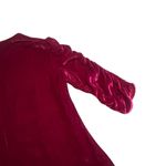 Rebecca Taylor Velvet Fuchsia Shirt Top Blouse Ruched Sleeves Size 4 Women's Photo 9