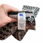 Kohl’s Accessories Fair Isle Infinity Scarf – Black & White Geometric Knit Snood Photo 3