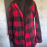 Flannel fur jacket Red Photo 0
