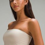 Lululemon WunderMost Nulu Tube Top Mojave Tan Size M (8) NWT Rare Retired Color Photo 3