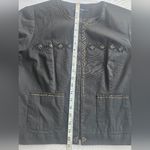 Chadwick's  Black Embellished Beads 3/4 Sleeve Lined Soft Blazer Size 12 Photo 5