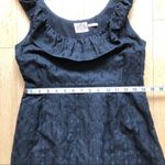 Juicy Couture Vintage Y2K  Black Embroidered Cotton Ruffle Shift Dress Photo 8