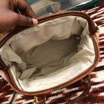 Cottagecore Coastal Grandma Floral Tapestry 90s Shoulder Hand bag Purse Crossbody leather straps gold details #granola #coquette #western #indie Measurement in pics Multiple Photo 2