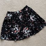 LC Lauren Conrad Lauren Conrad short floral black skirt with pockets. XS Photo 0