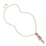 Betsey Johnson NWT  womens Nutcracker Pendant Long Necklace pink Photo 3