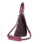 Coach 1941 Troupe Tote Colorblock in Vintage Mauve Brown Burgundy Satchel Photo 2