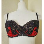 Victoria's Secret Victoria’s Secret Bra 32C Very Sexy Seduction Red Black Embroidery Crystal Photo 1