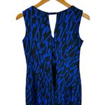 Milly Graffiti Scribble Print Sheath Dress Black Blue Size 4 Cocktail Dress Photo 9