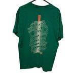 Gildan Vintage Men Or Woman Green Short Sleeve Dunkin Donut Logo Front & Back Photo 4