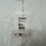 Ganni NWT  Heavy Cotton Drop Shoulder Heart T-Shirt | Women’s Casual Tee Photo 5