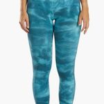 Free People NWT  Good Karma Tie Dyed Leggings Blue Peacock Size M/L Photo 1