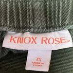 Knox Rose  Green High Rise Button Fly Cropped Straight Leg Casual Pants Size XS Photo 4