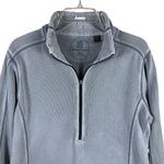 Tommy Bahama  100% Cotton Grey/Blue Half Zipup Sports Sweater Women’s Size M Photo 3