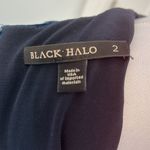 Black Halo  Maddox Crushed Velvet Asymmetrical Hem Dress Photo 7