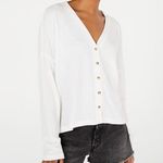 Hippie Rose Waffle Knit Button Down Cardigan  Photo 0