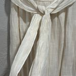 Flawless  Ivory Boho Smocked Flowy Strapless Maxi Dress Size Medium Photo 6