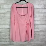 Beginning Boutique  Lucy Baby Pink Long Sleeve Mini Dress Size 16 Photo 5