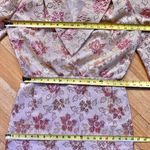 Handmade Vtg 60s 70s Maxi Hostess Dress Gown Pink Gold Floral Holiday Brocade Formal L Photo 6