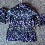 Zengery purple and black leopard print raincoat size‎ (2) large Photo 9