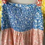 Oliphant NEW Bubble Skirt Puff‎ Sleeve Mini Dress in Canary Multi Women's Size S Yellow Photo 6