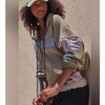 Free People  Movement Women's Away We Go Half Zip Sage Stone Large NWT $128 MSRP Photo 1