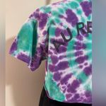 Handmade  Gildan Purple and Green Au Revoir Crop Top size medium Photo 4