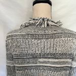 Dolce Cabo Fringe Cardigan Womens Sweater Sz Large Boho Western Festival Cottage Black Photo 5