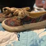 Handmade Mexico Artesian Colorful Woven Espadrille Shoes Photo 3