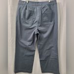 Loft Women's High Rise Slim wide Leg Crop tylish Gray Pants New Size 12 Photo 2