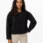 Lululemon Wool Whenever Crew Neck Sweater Wool Blend Sherpa Black Size 2 Photo 8