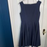 Gal Meets Glam Zoe Bow Fit and Flare Navy Blue Dress W-872 Sz 8 Photo 7