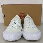 Levi's New w/ box  sz women's 8 all solid white sneakers chunky gum Photo 1