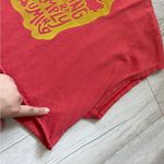 Urban Outfitters  Tshirt mockneck crop top creating consuming womens Red (small) Photo 4